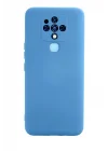 Mey İthalat®  Tecno Camon 16 Kılıf Nano içi Kadife Silikon - Mavi