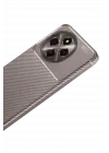 Mey İthalat®  Tecno Spark 30 Pro Kılıf Auto Focus Karbon Kapak - Gri