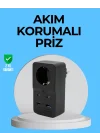 Mey İthalat® Termal Korumalı Priz Otomatik Çocuk Kilidi 4 USB Type C