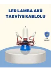 Mey İthalat® Timsah Kıskaçlı 12V LED Ampul Kamp ve Acil Durum Lambası