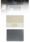 Mey İthalat® Touchpad Tüm Cihazlara Uyumlu Bluetooth Klavye Touchpad Slim Kablosuz Wifi Q Klavye