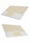 Mey İthalat® Touchpad Tüm Cihazlara Uyumlu Bluetooth Klavye Touchpad Slim Kablosuz Wifi Q Klavye