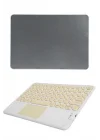 Mey İthalat® Touchpad Uyumlu Bluetooth Klavye Slim Kablosuz Wifi Q Klavye