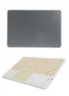 Mey İthalat® Touchpad Uyumlu Bluetooth Klavye Slim Kablosuz Wifi Q Klavye