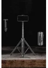 Mey İthalat® Tripod Kablosuz Bluetooth Bağlantılı Selfie Çubuğu 360 Derece Dönebilen