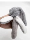 Mey İthalat®  Tutmalı Peluş Mini Tavşan 842 Gri