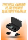 Mey İthalat® TWS Bluetooth Kulaklık 5.0 Bluetooth Bağlantılı Dokunmatik Kontrol Özelliği