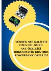 Mey İthalat® TWS Bluetooth Kulaklık ve Akıllı Saat Uyku Takibi Nabız Ölçer Uzun Pil Ömrü