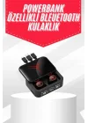 Mey İthalat® Tws Powerbank Kutulu Dijital Göstergeli Bluetooth Kulaklık Kablosuz Kulakiçi Kulaklık