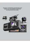 Mey İthalat® Üç Kameralı Araç DVR Full HD Gece Görüşlü ve 2 inç IPS Ekranlı