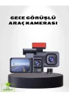 Mey İthalat® Üç Kameralı Dash Cam 170° Geniş Açılı Full HD Gece Görüşlü