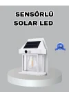 Mey İthalat® Üç Modlu Güneş Enerjili Duvar Lambası 1800mAh Bataryalı ve Hareket Sensörlü
