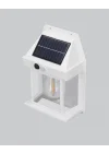 Mey İthalat® Üç Modlu Güneş Enerjili Duvar Lambası 1800mAh Bataryalı ve Hareket Sensörlü