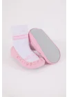 Mey İthalat®   n Çarık Çorap USB2800 Beyaz-Pembe