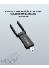 Mey İthalat® USB 3.0 Wireless Adaptör – 2.4GHz & 5GHz Destekli