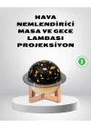 Mey İthalat® USB Projeksiyon Gece Lambası ve Hava Nemlendirici – Aromaterapi Destekli, Taşınabilir Mini