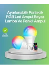 Mey İthalat® Uzaktan Kumandalı Akıllı LED Ampul, Enerji Tasarruflu
