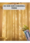 Mey İthalat® Uzaktan Kumandalı Perde Tipi Günışığı Peri Led Işık Dekorasyon