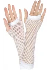 Mey İthalat® Uzun File Örgü Eldiven Beyaz Renk