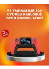 Mey İthalat® Uzun Pil Ömürlü 520 Oyunlu P5 Retro Konsol