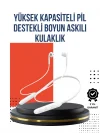 Mey İthalat® Uzun Süre Dayanıklı Manyetik Başlıklı Bluetooth Kulaklık