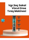 Mey İthalat® VGR V-695 Şarjlı Saç Sakal Tıraş Makinesi 2600mAh Batarya ve Kılavuz Taraklı