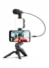 Mey İthalat® Video Making Kit Telefon Tutucu Vlog Video Mini Led Işıklı