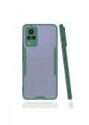 Mey İthalat®  Vivo V21 Kılıf Platin Silikon - Yeşil