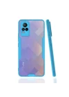 Mey İthalat®  Vivo V21e Kılıf Platin Silikon - Mavi