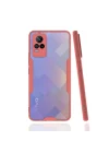 Mey İthalat®  Vivo V21e Kılıf Platin Silikon - Pembe
