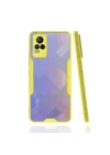 Mey İthalat®  Vivo V21e Kılıf Platin Silikon - Sarı