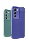 Mey İthalat®  Vivo V30 Lite 4G Kılıf Auto Focus Kapak - Mavi