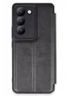 Mey İthalat®  Vivo V30 Lite 4G Kılıf Flip Cover - Siyah