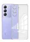 Mey İthalat®  Vivo V30 Lite 4G Kılıf Lüx Şeffaf Silikon