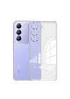 Mey İthalat®  Vivo V30 Lite 4G Kılıf Lüx Şeffaf Silikon
