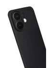 Mey İthalat®  Vivo V60 5G Auto Focus Karbon Kapak - Siyah