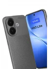 Mey İthalat®  Vivo V60 Lite Auto Focus Karbon Kapak - Gri