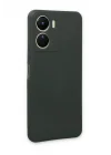 Mey İthalat®  Vivo Y16 Kılıf First Silikon - Koyu Yeşil