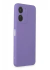 Mey İthalat®  Vivo Y16 Kılıf First Silikon - Lila
