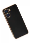 Mey İthalat®  Vivo Y16 Kılıf Volet Silikon - Siyah