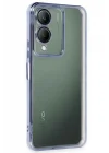 Mey İthalat®  Vivo Y17S Kılıf  Lensli Silikon - Açık Mavi