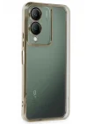 Mey İthalat®  Vivo Y17S Kılıf  Lensli Silikon - Gold