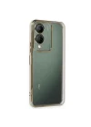 Mey İthalat®  Vivo Y17S Kılıf  Lensli Silikon - Gold