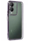 Mey İthalat®  Vivo Y17S Kılıf  Lensli Silikon - Mor
