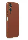 Mey İthalat®  Vivo Y17S Kılıf Volet Silikon - Kırmızı