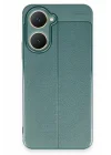 Mey İthalat®  Vivo Y18 Kılıf Auto Focus Kapak - Koyu Yeşil