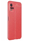 Mey İthalat®  Vivo Y21S Kılıf Auto Focus Kapak - Kırmızı