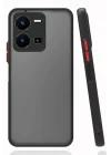 Mey İthalat®  Vivo Y22S Kılıf Montreal Silikon Kapak - Siyah