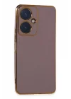 Mey İthalat®  Vivo Y27 Kılıf Volet Silikon - Mor