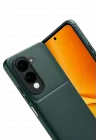 Mey İthalat®  Vivo Y29S Auto Focus Karbon Kapak - Koyu Yeşil